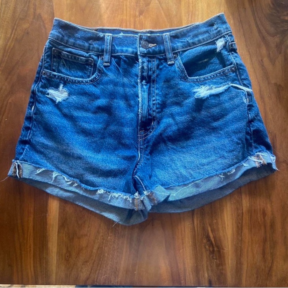American Eagle Classic High-Rise Blue Denim Women's Shorts